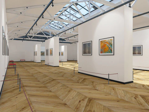 Art Gallery Exhibition 3D Model