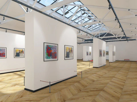 Art Gallery Exhibition 3D Model