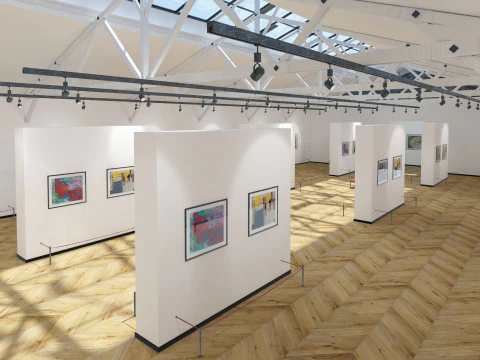 Art Gallery Exhibition 3D Model