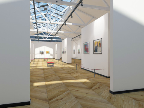 Art Gallery Exhibition Model 3D