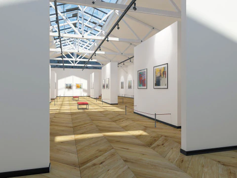 Art Gallery Exhibition 3D Model