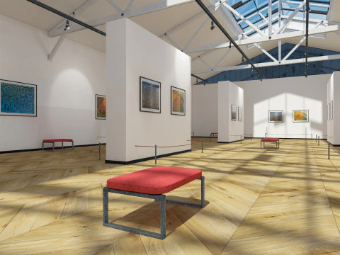 Art Gallery Exhibition 3D Model