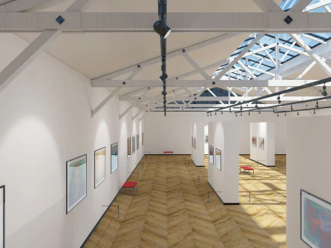 Art Gallery Exhibition 3D Model