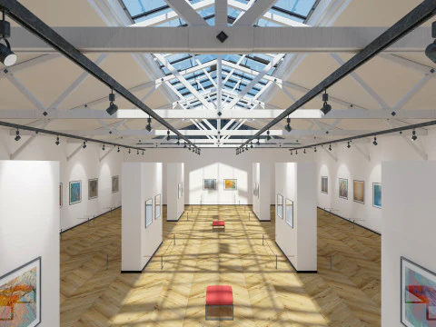 Art Gallery Exhibition 3D Model