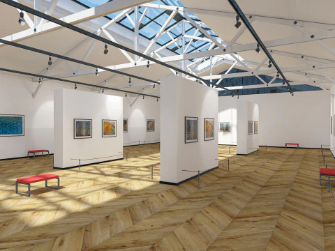 Art Gallery Exhibition 3D Model