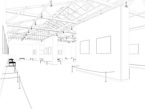 Art Gallery Exhibition 3D Model