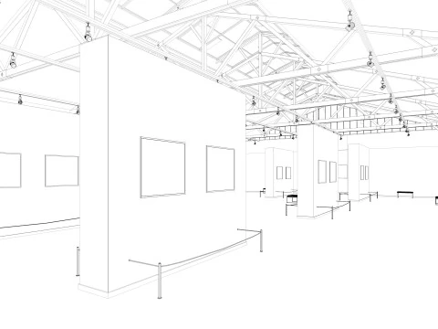 Art Gallery Exhibition 3D Model