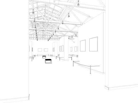 Art Gallery Exhibition 3D Model