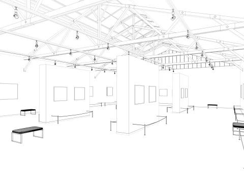 Art Gallery Exhibition 3D Model