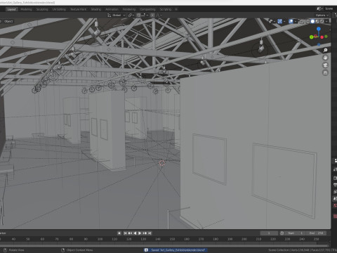 Art Gallery Exhibition Model 3D