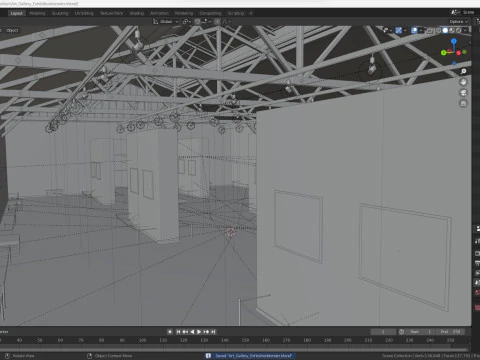 Art Gallery Exhibition 3D Model