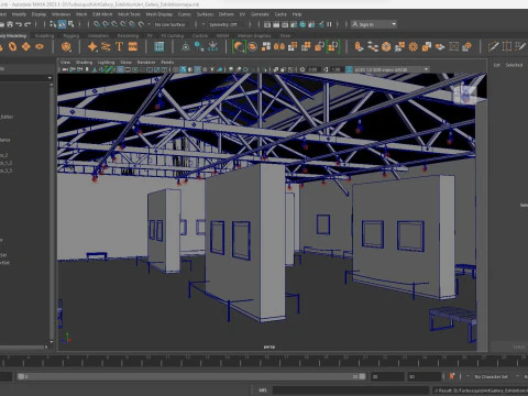 Art Gallery Exhibition 3D Model