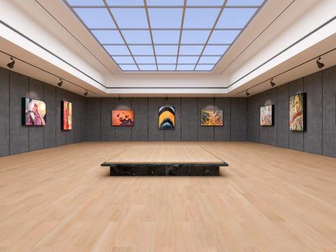 Art Gallery Exhibition 2 3D Model