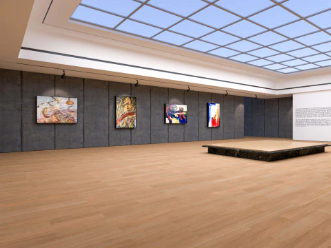 Art Gallery Exhibition 2 3D Model