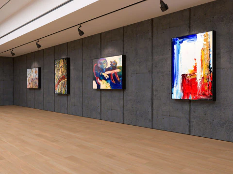 Art Gallery Exhibition 2 3D Model