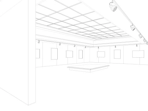 Art Gallery Exhibition 2 3D Model