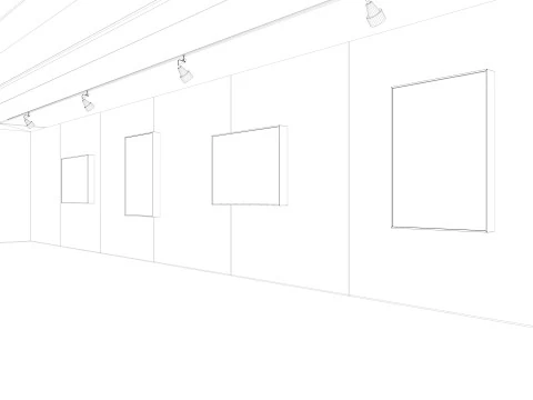 Art Gallery Exhibition 2 3D Model