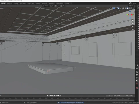 Art Gallery Exhibition 2 3D Model