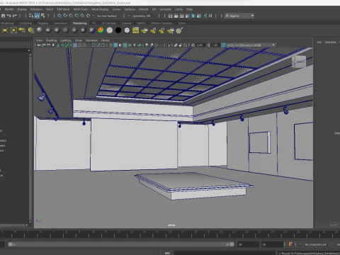 Art Gallery Exhibition 2 3D Model