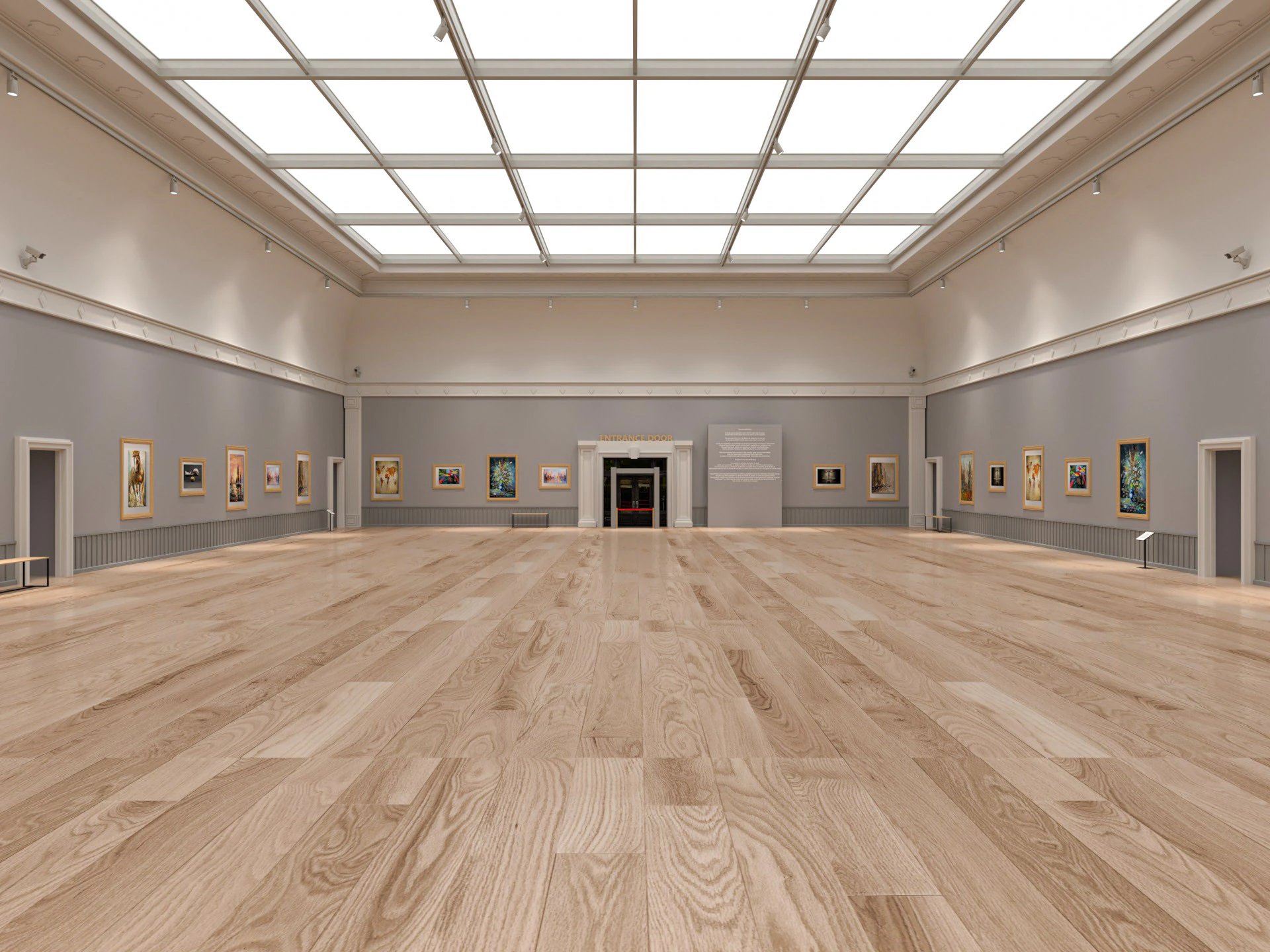 Art Gallery Exhibition 3 3D Model .c4d .max .obj .3ds .fbx .stl .blend 