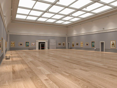 Art Gallery Exhibition 3 3D Model