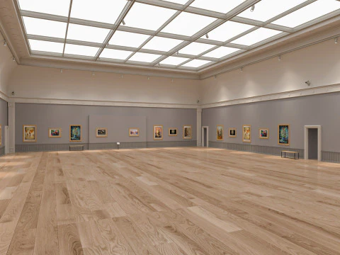 Art Gallery Exhibition 3 3D Model