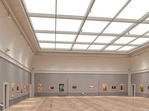 Art Gallery Exhibition 3 3D Model