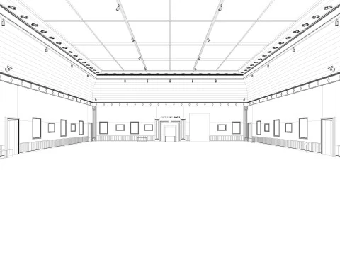 Art Gallery Exhibition 3 3D Model