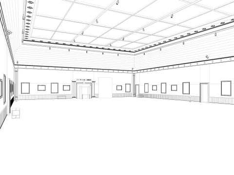 Art Gallery Exhibition 3 3D Model
