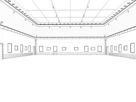 Art Gallery Exhibition 3 3D Model