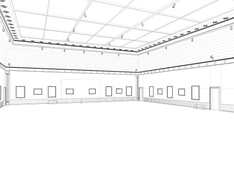 Art Gallery Exhibition 3 3D Model