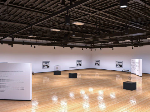 Art Gallery Exhibition 4 3D Model