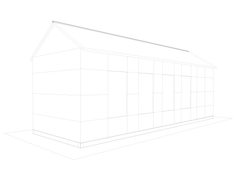 Abandoned industrial Building Low-poly 3D 模型