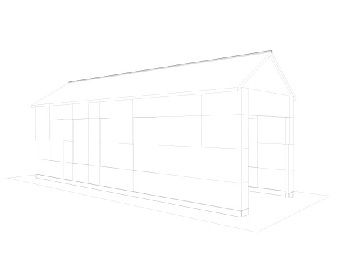 Abandoned industrial Building Low-poly 3D 模型