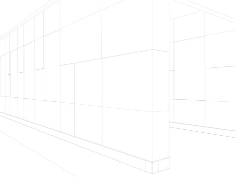 Abandoned industrial Building Low-poly 3D 模型