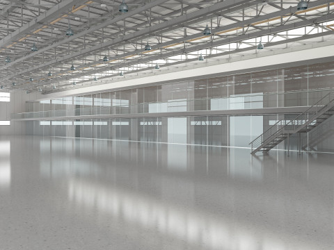 Aircraft Hangar 3D Model