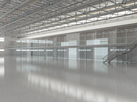 Aircraft Hangar 3D Model