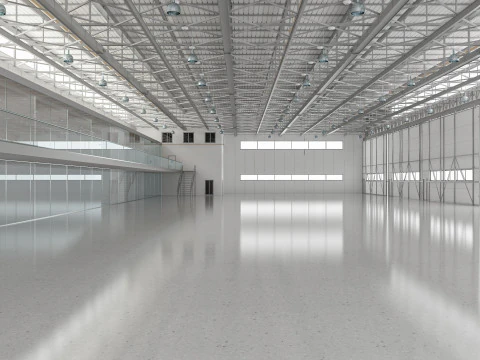 Aircraft Hangar 3D Model