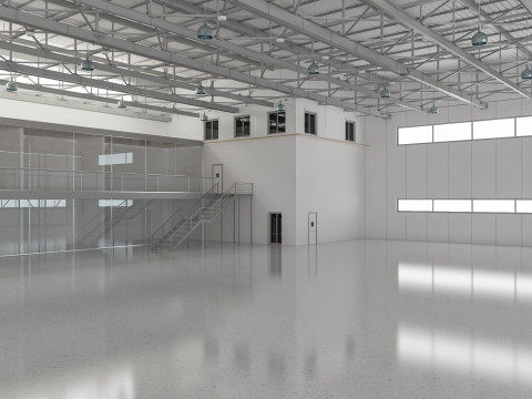 Aircraft Hangar 3D Model