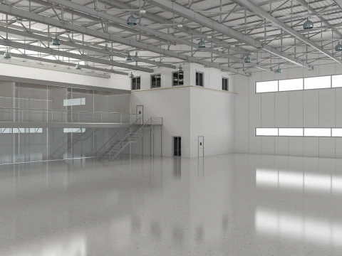 Aircraft Hangar 3D Model