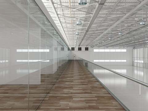 Aircraft Hangar 3D Model