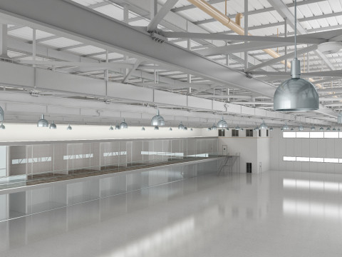 Aircraft Hangar 3D Model
