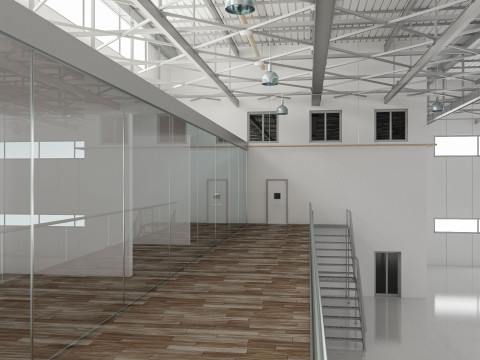 Aircraft Hangar 3D Model