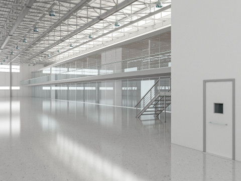 Aircraft Hangar 3D Model