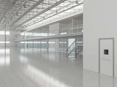 Aircraft Hangar 3D Model