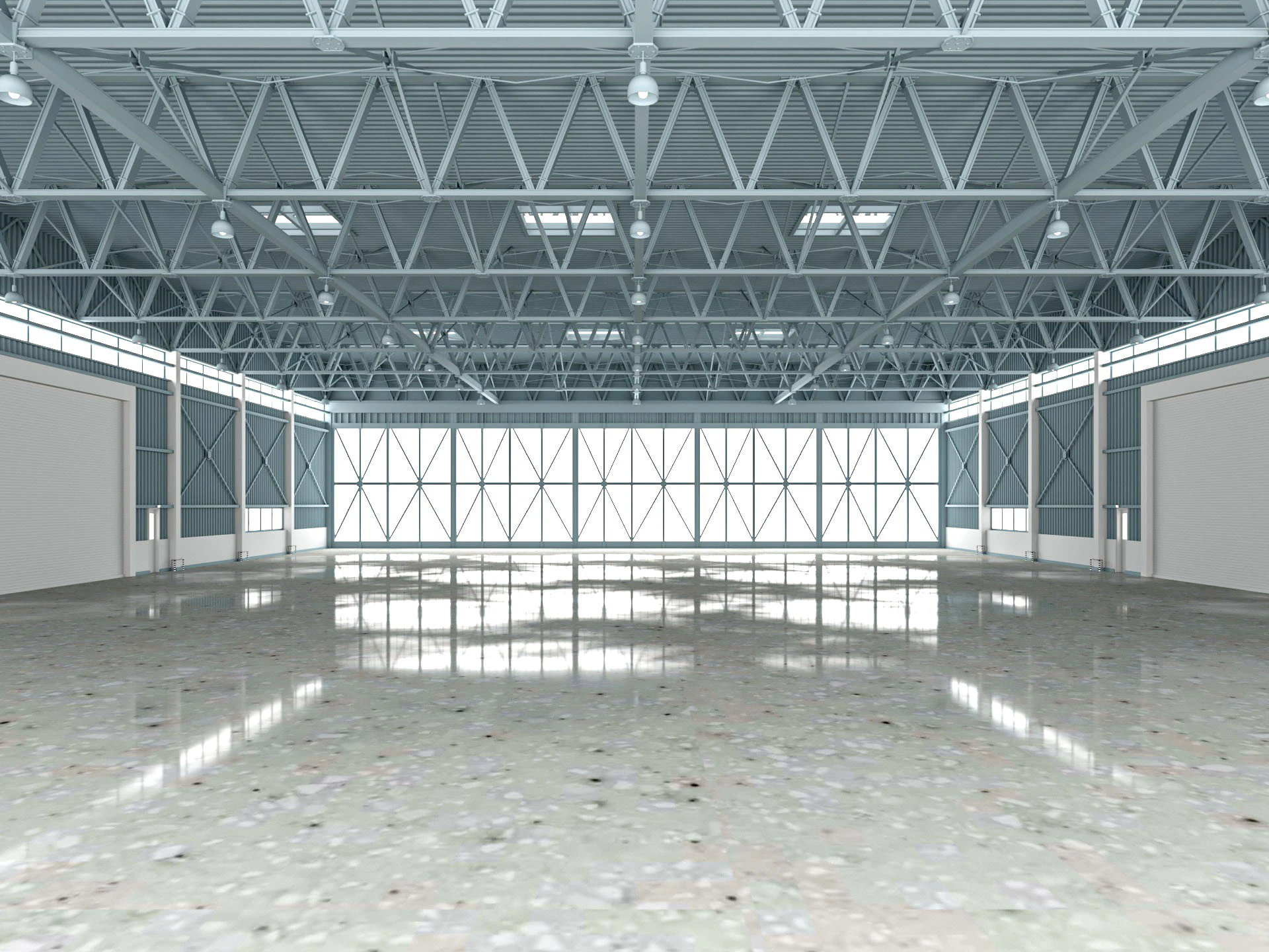 Airplane Hangar 3D Model .c4d .max .obj .3ds .fbx .stl .blend 