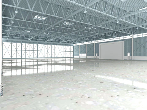 Airplane Hangar 3D Model