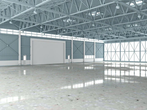 Airplane Hangar 3D Model