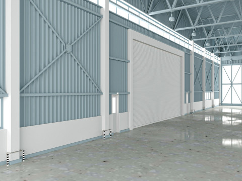 Airplane Hangar 3D 模型