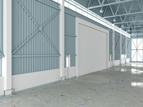 Airplane Hangar 3D Model